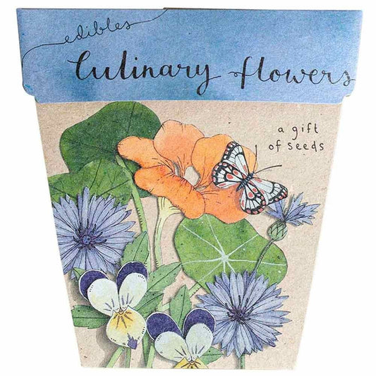 Sow 'n Sow Gift of Seeds Greeting Card - Culinary Flowers