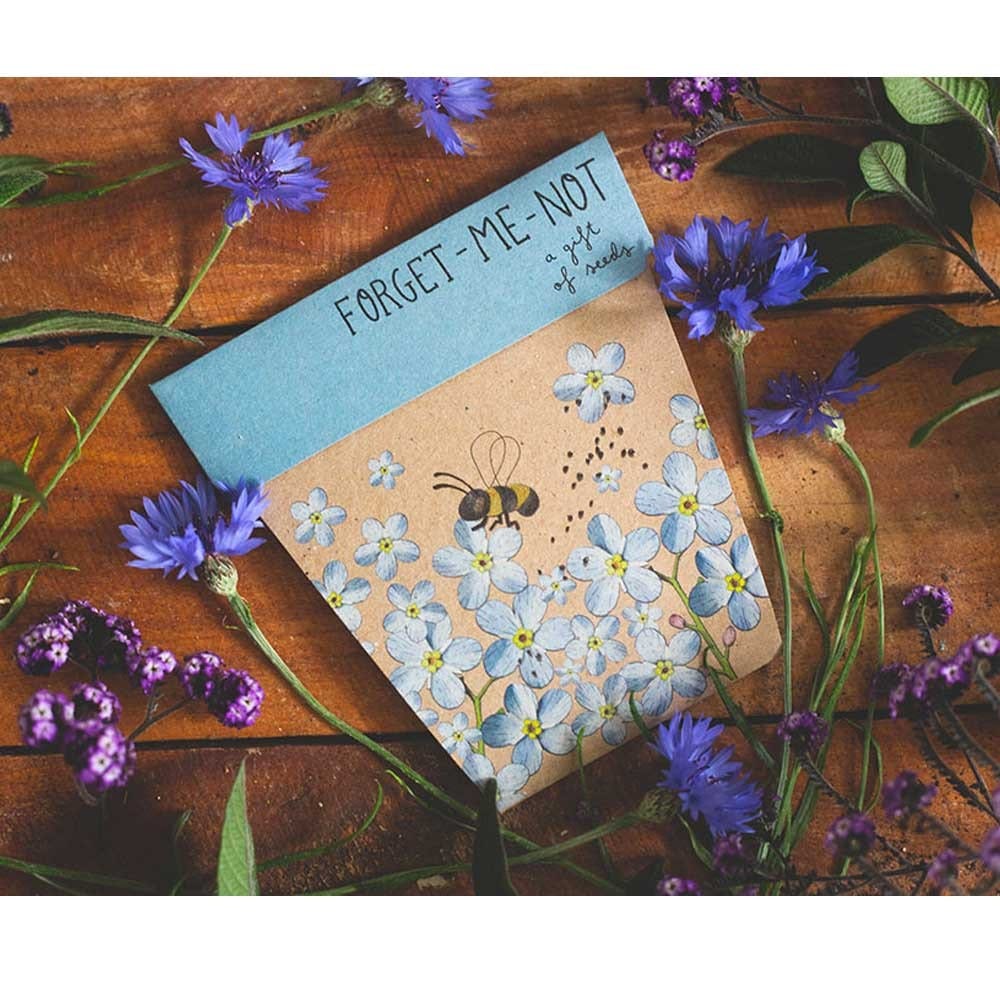 Sow 'n Sow Gift of Seeds Greeting Card - Forget-Me-Not