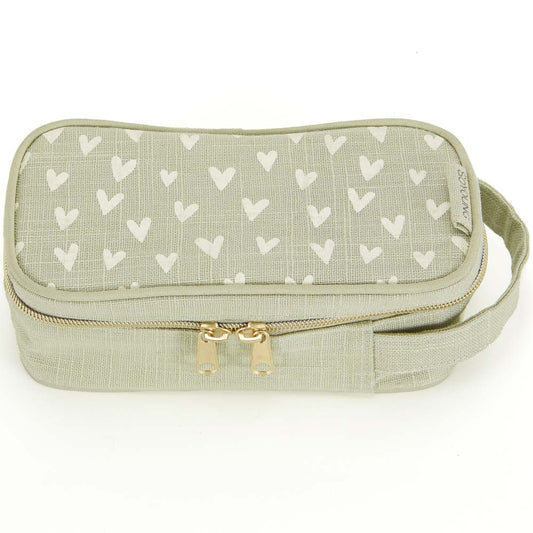 SoYoung Kids Pencil Case Little Hearts Sage