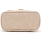 SoYoung Petite Raw Linen Makeup Bag Beauty Poche - Abstract Lines