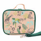SoYoung Raw Linen Insulated Lunch Box - Safari Friends