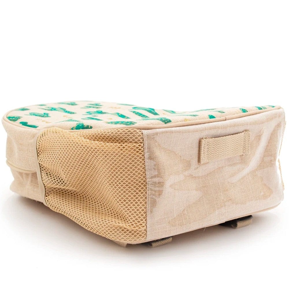 SoYoung Raw Linen Toddler Backpack - Cacti Desert