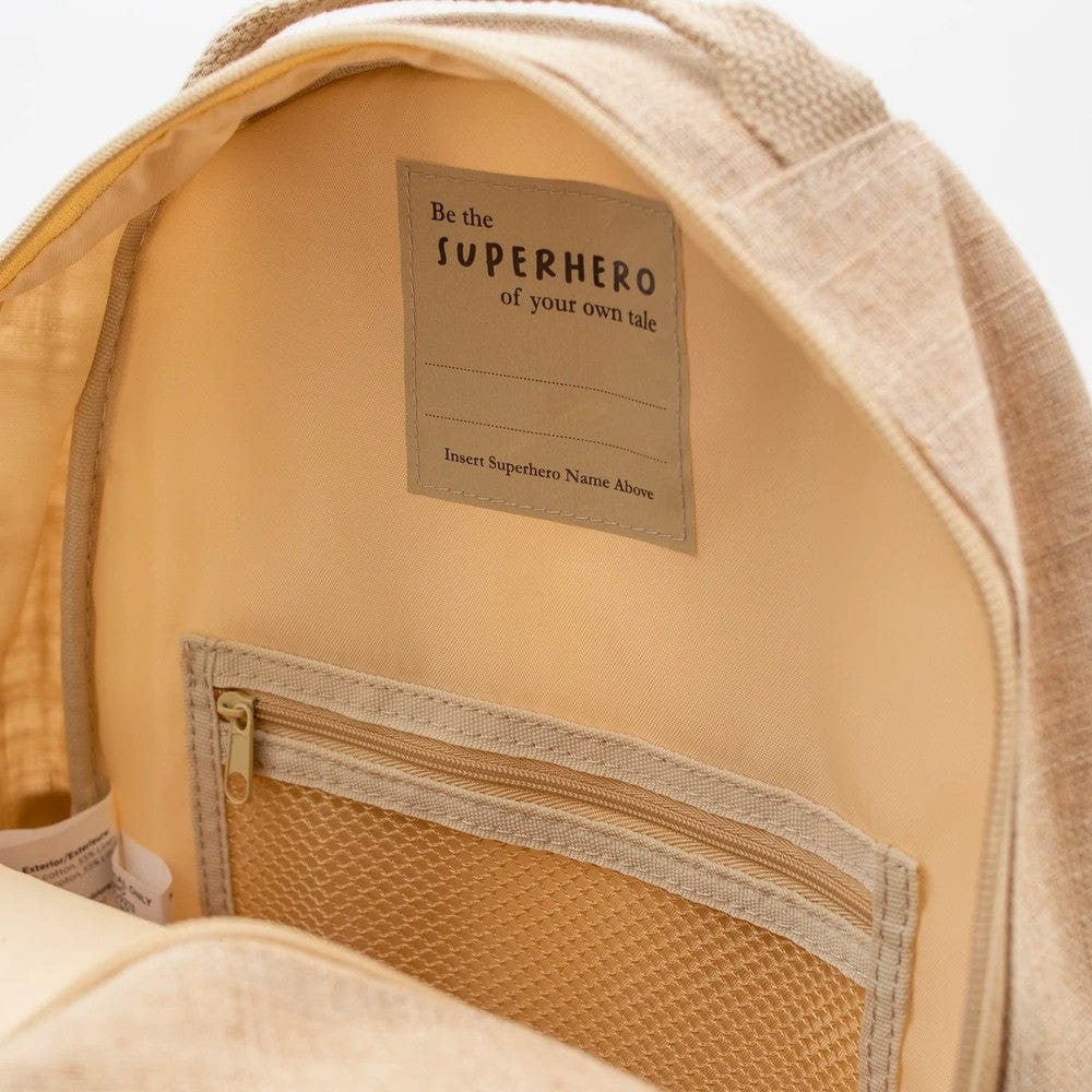 SoYoung Raw Linen Toddler Backpack - Cacti Desert