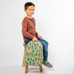 SoYoung Raw Linen Toddler Backpack - Cacti Desert