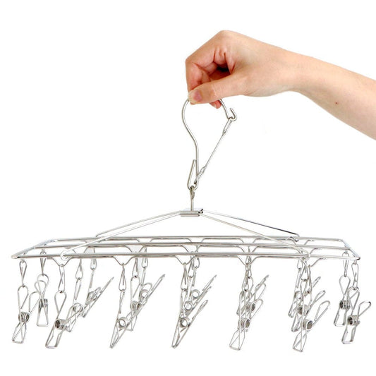 Stainless Steel Sock Hanger 201S Grade with 19 Pegs