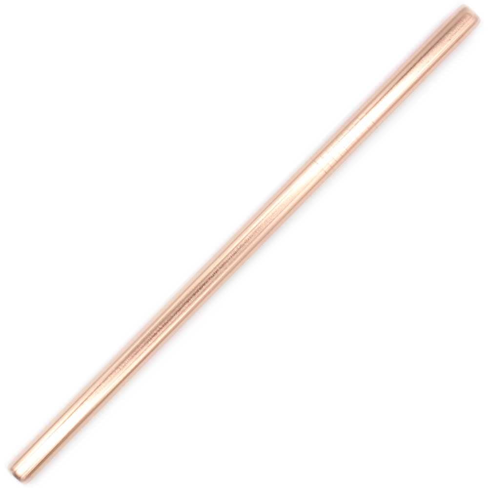 Stainless Steel Straw Rose Gold 9mm Smoothie - Straight