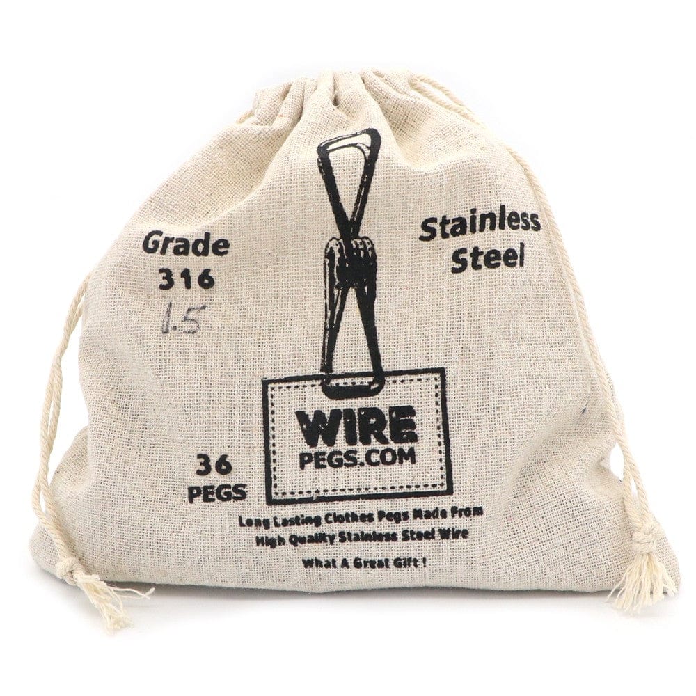 Stainless Steel Wire Pegs Grade 316 - Easy Squeeze (select pack size)