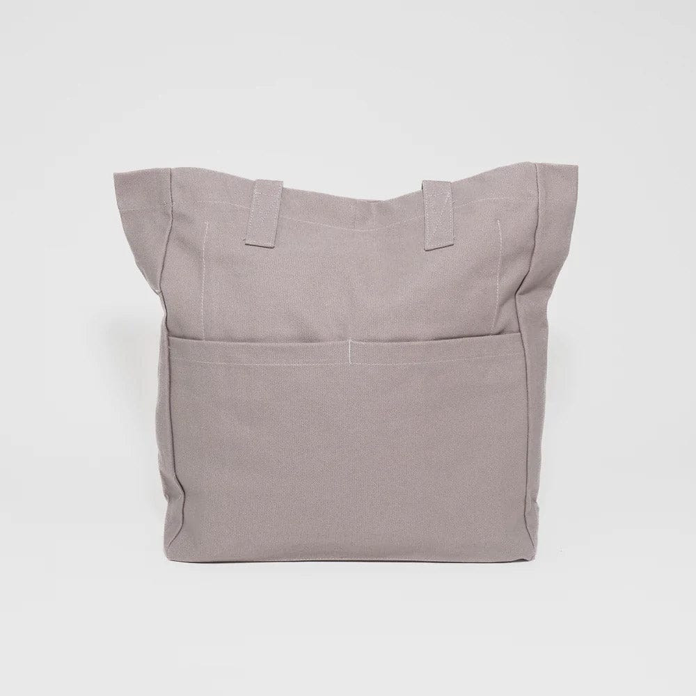 Terra Thread Organic Cotton Executive Work Tote Bag - Cloud Grey