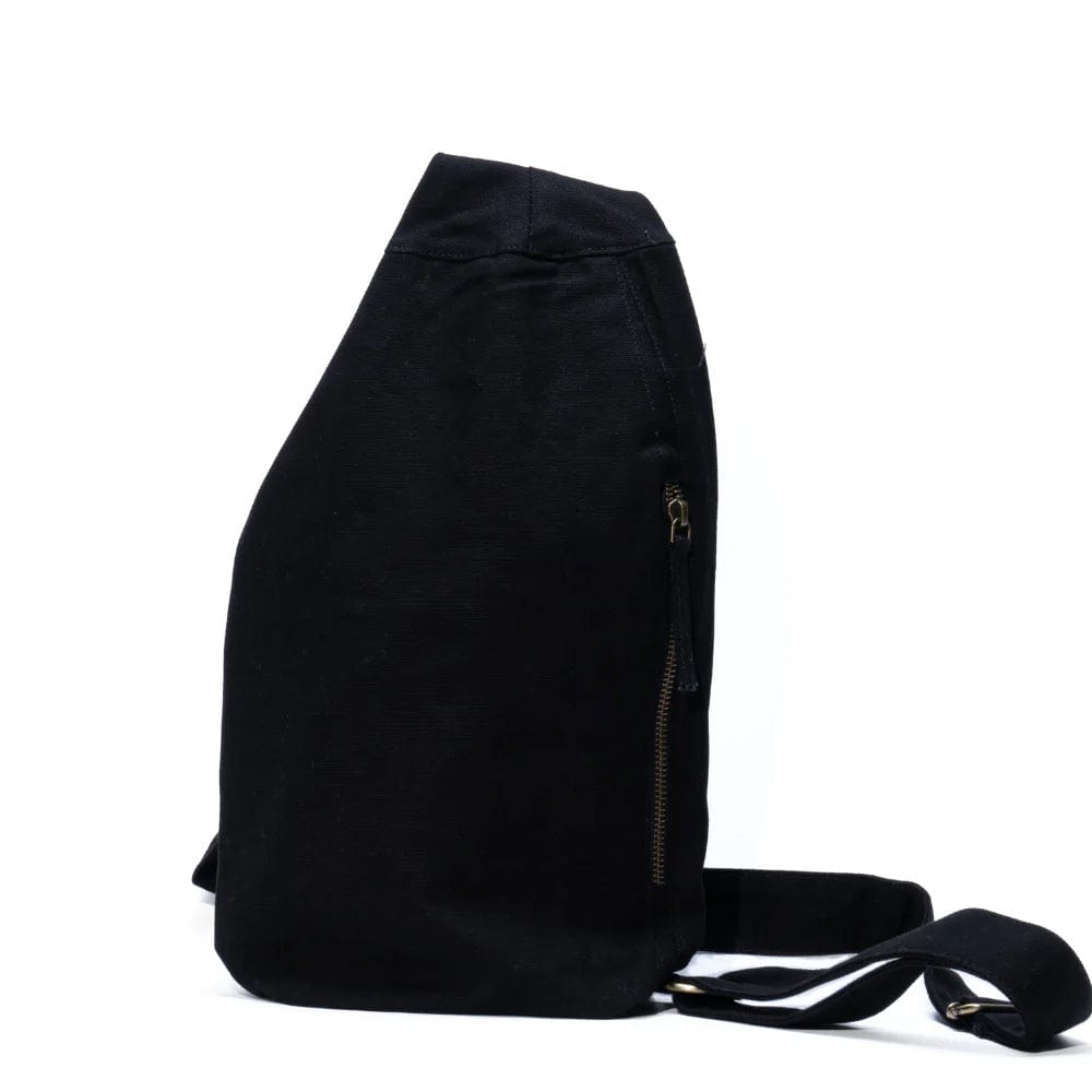 Terra Thread Organic Cotton Sling Bag - Black