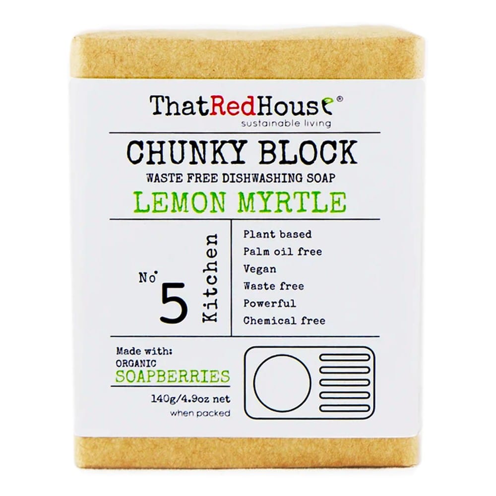 Buy That Red House Chunky Block Dishwashing Soap 140g Lemon