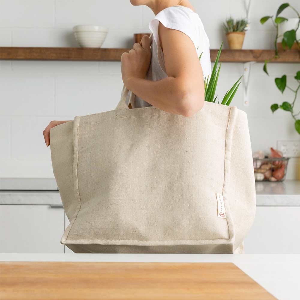 The Keeper Organic Cotton & Jute Tote Bag