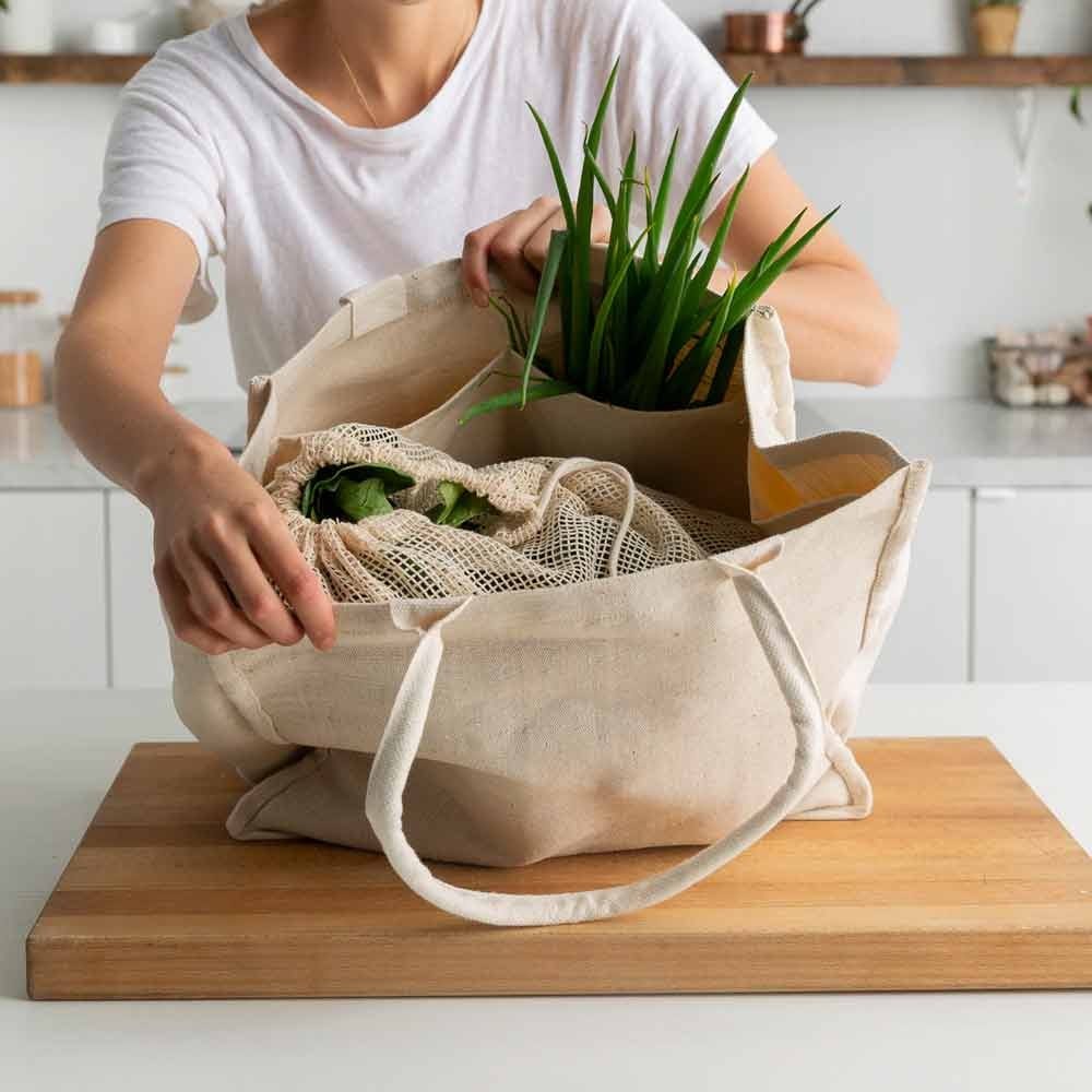 The Keeper Organic Cotton & Jute Tote Bag