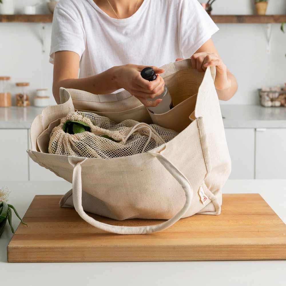The Keeper Organic Cotton & Jute Tote Bag