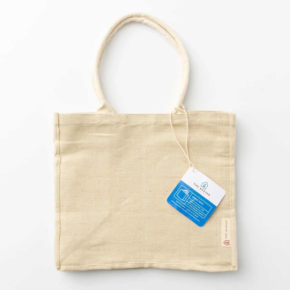 The Keeper Organic Cotton & Jute Tote Bag