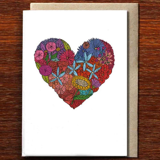The Nonsense Maker Card - Heart Of Flowers