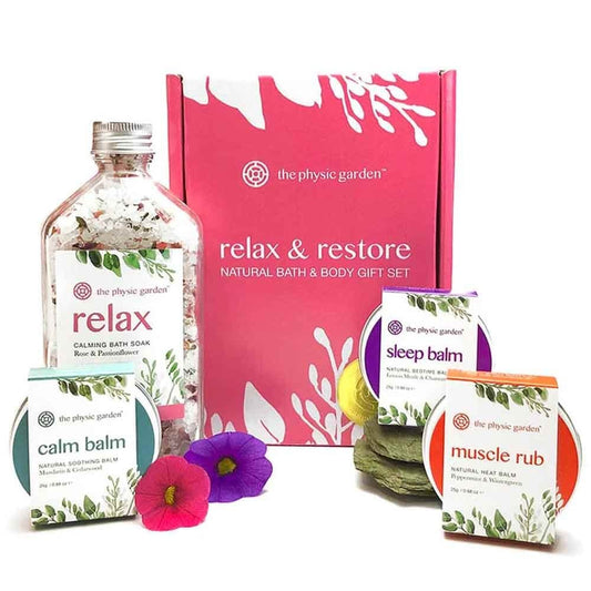 The Physic Garden Relax & Restore Natural Bath & Body Gift Set