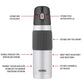Thermos Vacuum Insulated Hydration Bottle with Flip Lid 530ml - Matte Steel