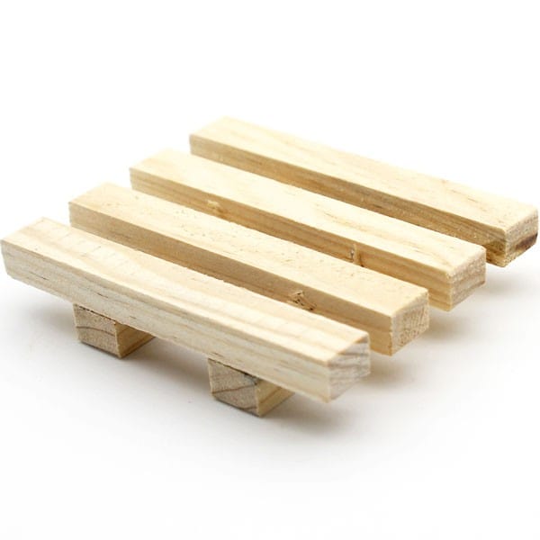 Timber soap rack