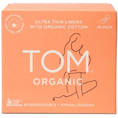 Tom Organic Cotton Ultra Thin Liners 26pk
