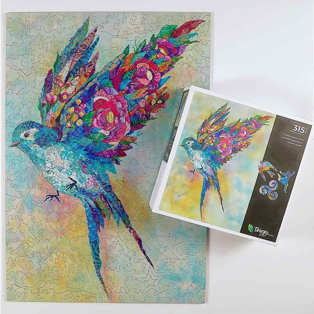 Twigg Puzzles Botanical Swallow - Lisa Morales - 315 Piece