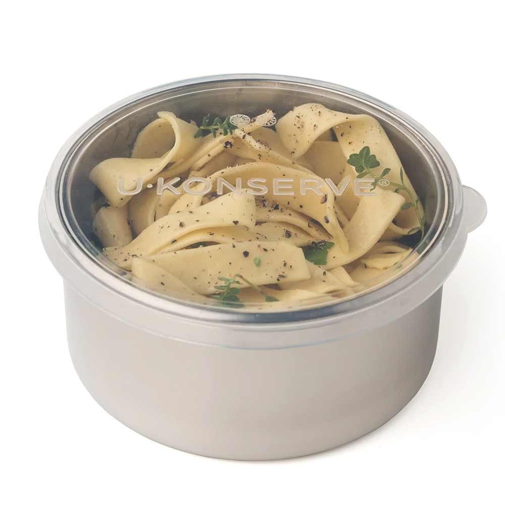 U Konserve Round Container LARGE 16oz - Clear Silicone