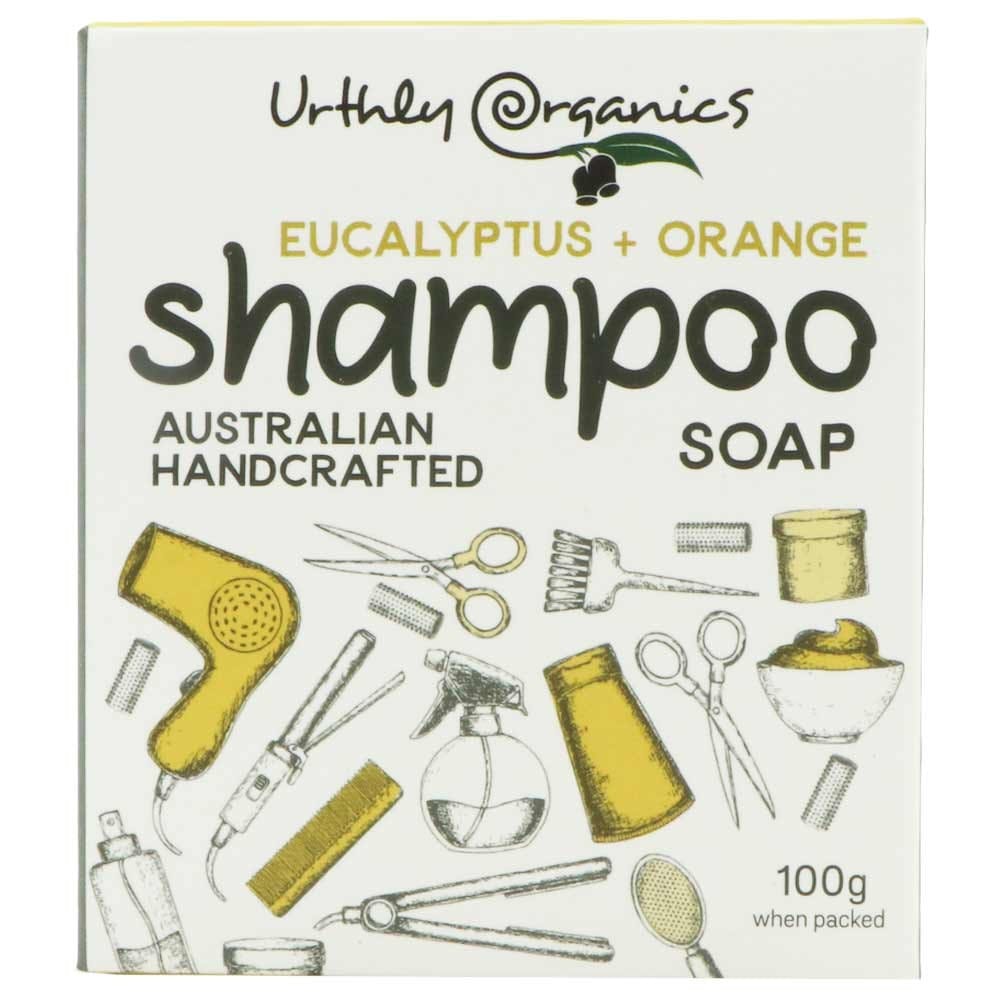 Urthly Organics Hair & Body Shampoo Bar - Orange Eucalyptus