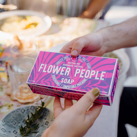 Viva La Body Flower People Soap Gift Box 3 x 135g