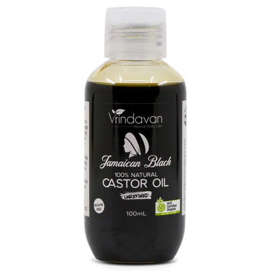 Vrindavan Jamaican Black Castor Oil 100ml - Extra Dark (Unrefined)
