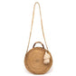 Woven Jute Round Bag - Geena