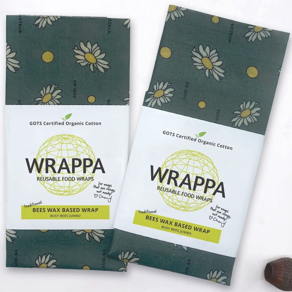 WRAPPA Beeswax Organic Cotton and Wax Wrap - Jumbo Individual