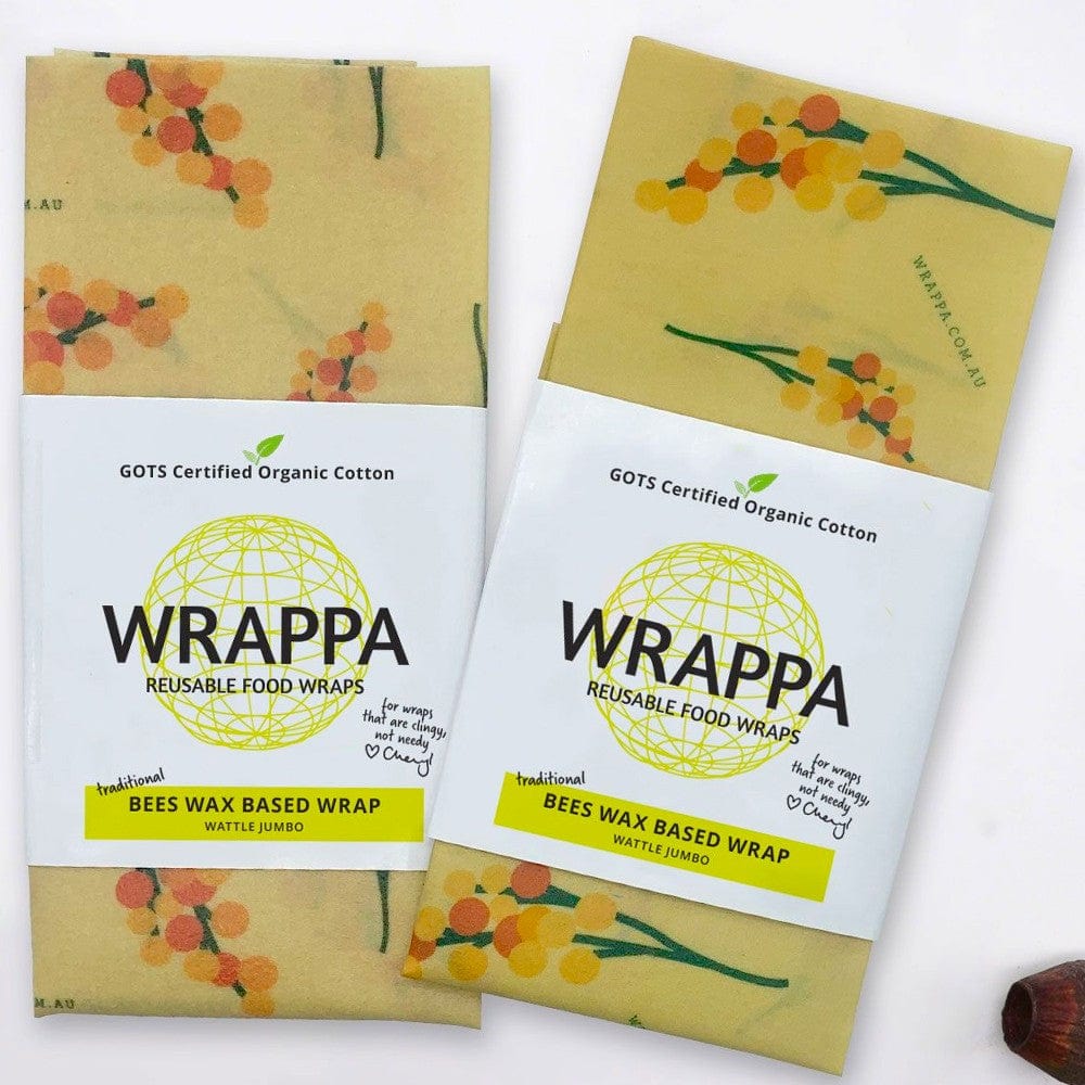 WRAPPA Beeswax Organic Cotton and Wax Wrap - Jumbo Individual
