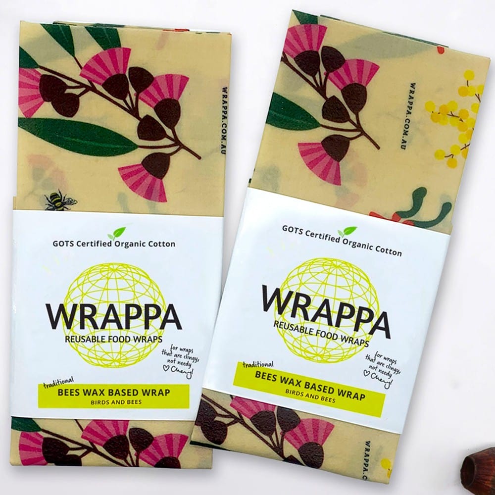 WRAPPA Beeswax Organic Cotton and Wax Wrap - Jumbo Individual