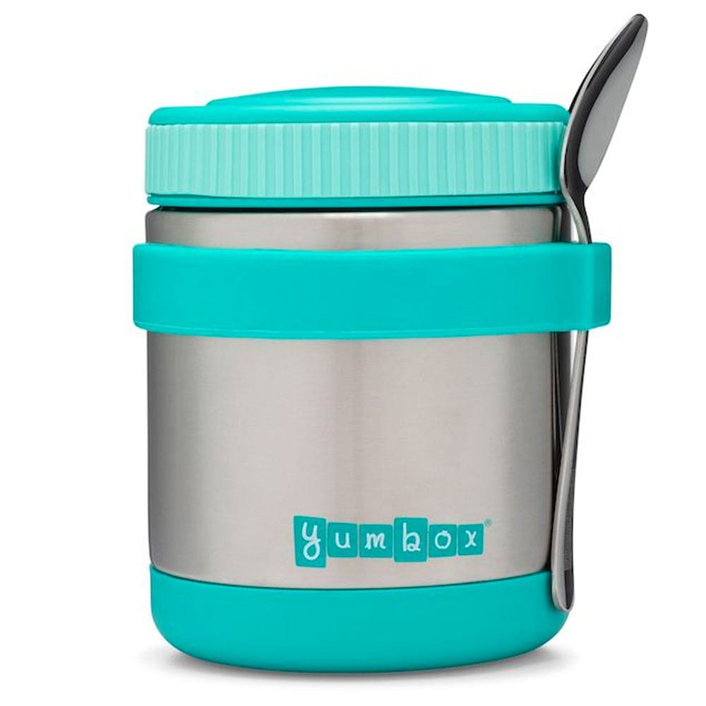 Yumbox Zuppa Insulated Food Jar with Spoon 415ml - Caicos Aqua